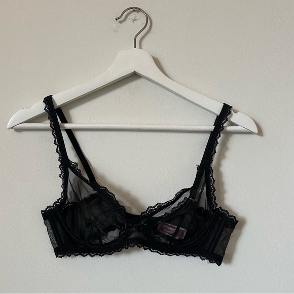 Agent Provocateur Venetia Black Bra Classic Boudoir Lingerie Size 34B - Picture 2 of 8